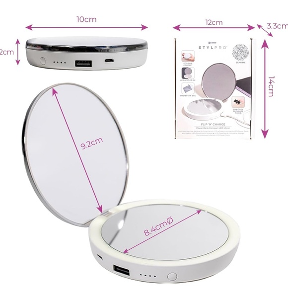 Compact LED Display Mirror - Picture 2 of 6